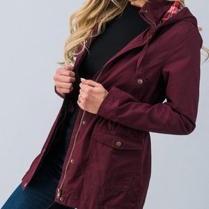 Burgundy Anorak Jacket